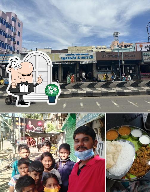This is the image displaying exterior and food at PTR Tiffin Center
