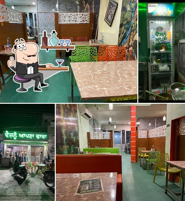 Check out how vaishno apna Dhaba looks inside