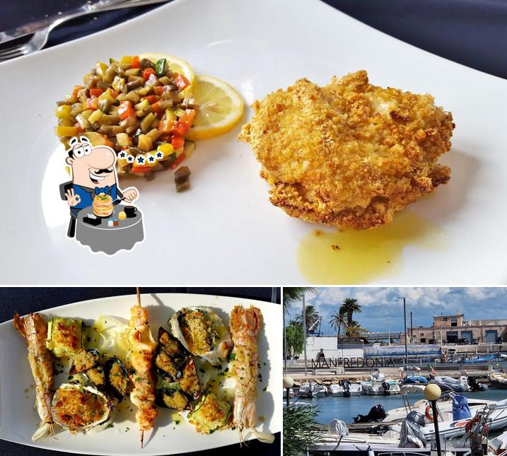 Cala Diomede si caratterizza per la cibo e esterno