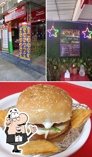 The image of Sai krupa Food service , Zoop cafe,Badlapur west’s interior and burger