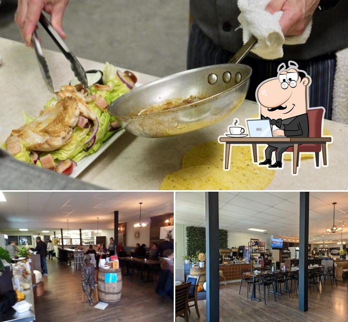 Installez-vous à l'une des tables de Fig Studio Kitchen