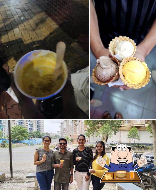 This is the picture depicting food and exterior at Iceano Natural Ice-cream, Wakad