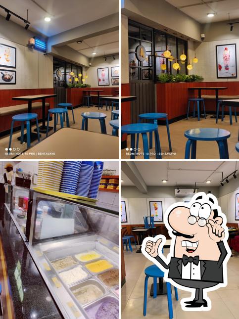 The interior of Polar Bear Ice Cream Sundaes - Chandra Layout
