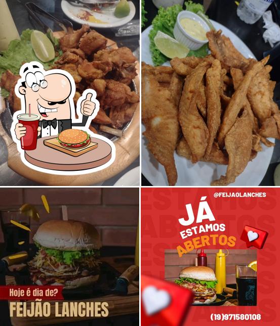 Hambúrguer em Feijão lanches Piracicaba