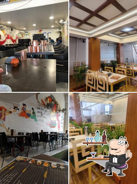 The interior of Hotel Morya Pure Veg Ravet Best Misal in Pune