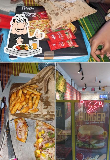 Food at The pizza land
