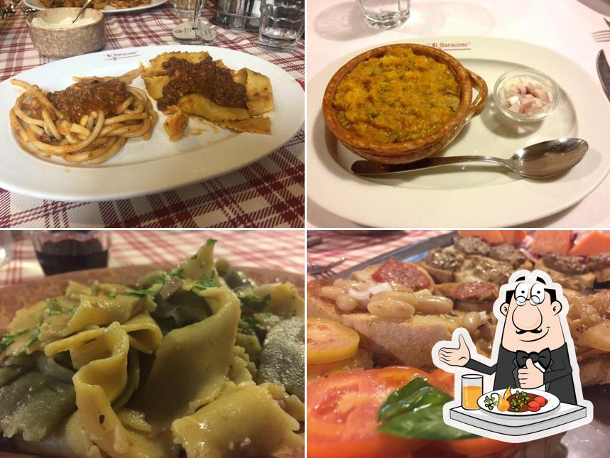 Platti al Trattoria Il Saraceno