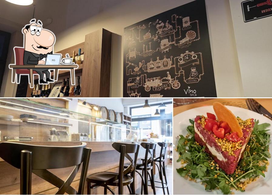 Vinoteca Bologna si caratterizza per la interni e cibo