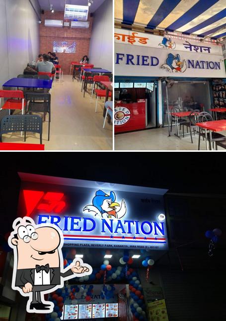 Take a seat at one of the tables at Fried Nation