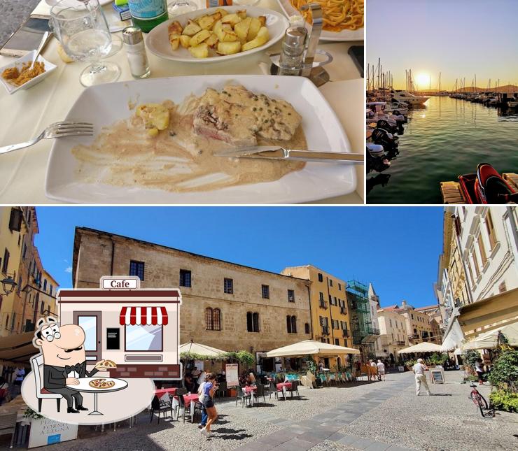 La foto della esterno e cibo di Bella Napoli