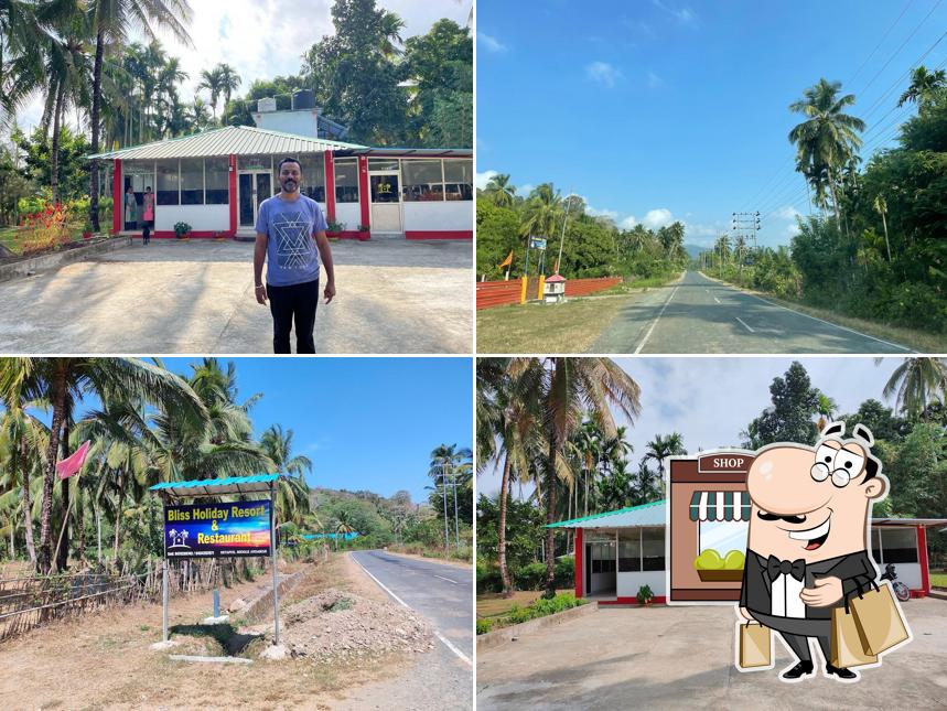 Check out how Bliss Holiday Resort & Restaurants. looks outside