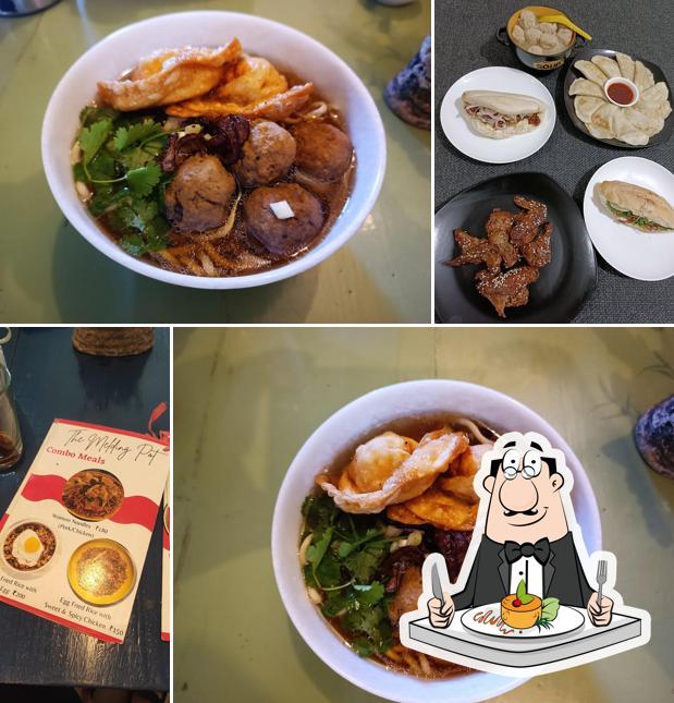 Food at The Melding Pot