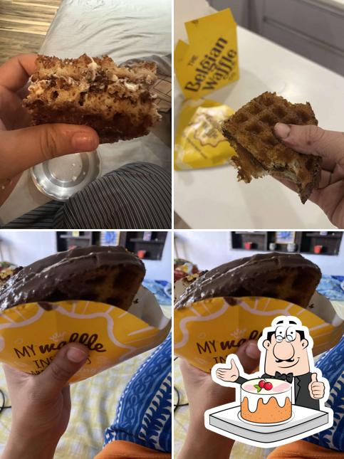 Carrot cake at The Belgian Waffle Co