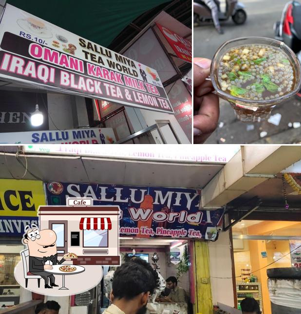 The picture of exterior and food at Sallumiya tea world