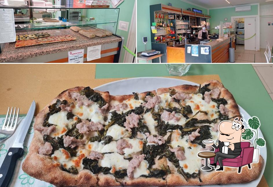 Gli interni di PizzAgriUm agri pizzeria, torta al testo, caffetteria