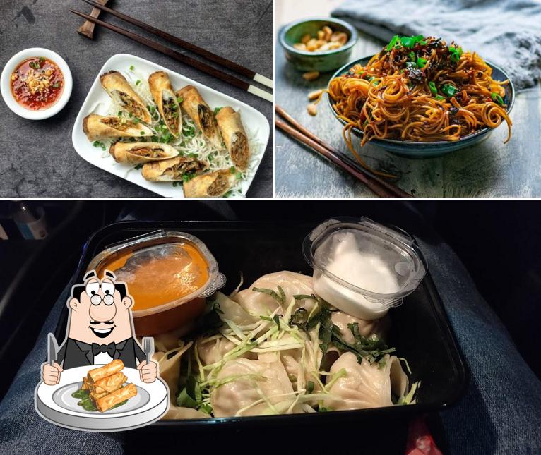 Spring rolls at The Masala Wok