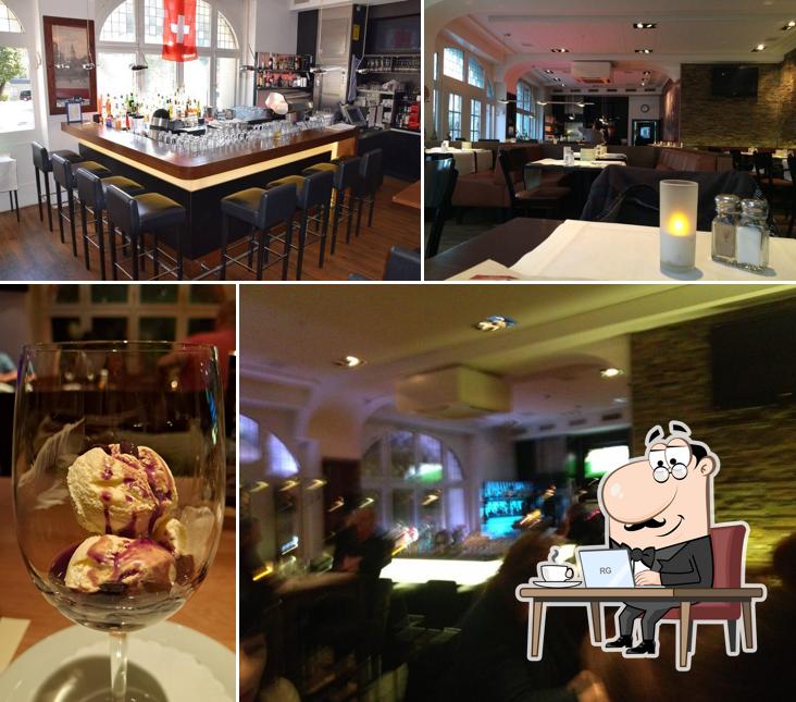 Dai un'occhiata agli interni di Scharfes Eck Restaurant & Take-Away