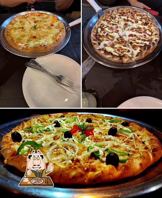 Peça diferentes tipos de pizza