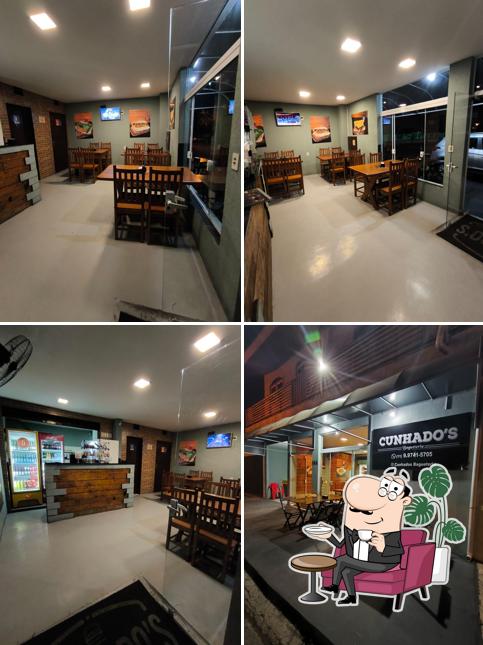 O interior do Cunhados Lanches Lanchonete em Salto