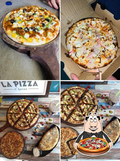 Try out pizza at LA PIZZA, el'horno