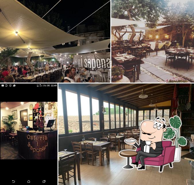 Dai un'occhiata agli interni di Osteria I Saponari