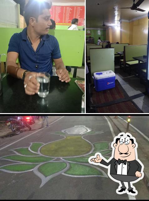 The interior of Hotel Siddheshwar Veg Corner