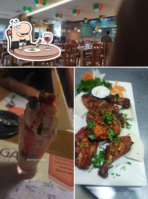 Sagar Restaurant is distinguished by food and interior