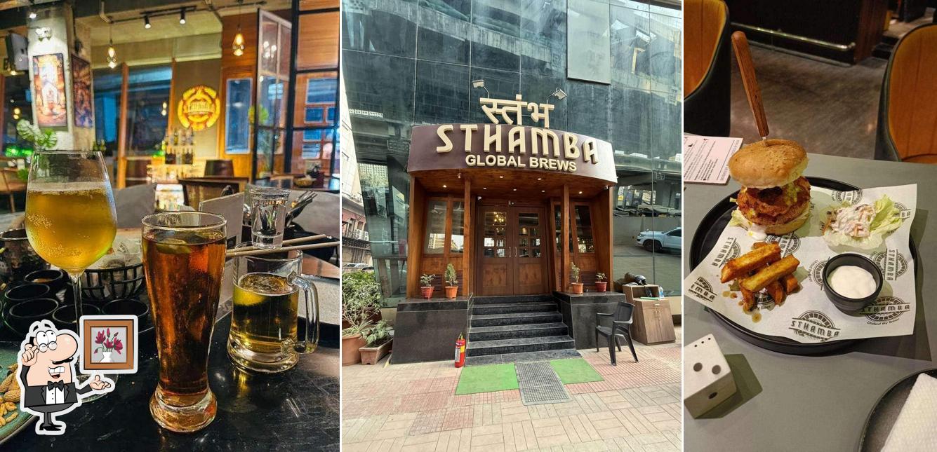 Take a seat at one of the tables at Sthamba Global Brewery