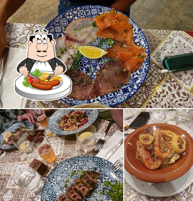 Tra le varie cose da Hosteria Siciliana si possono trovare la cibo e bevanda