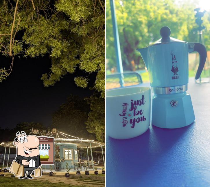 The exterior of Monkey cafe