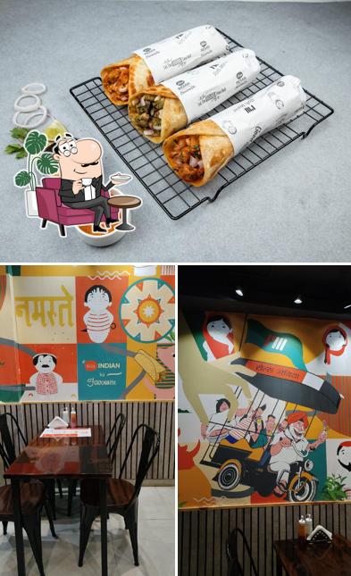 Take a seat at one of the tables at Rolls Mania