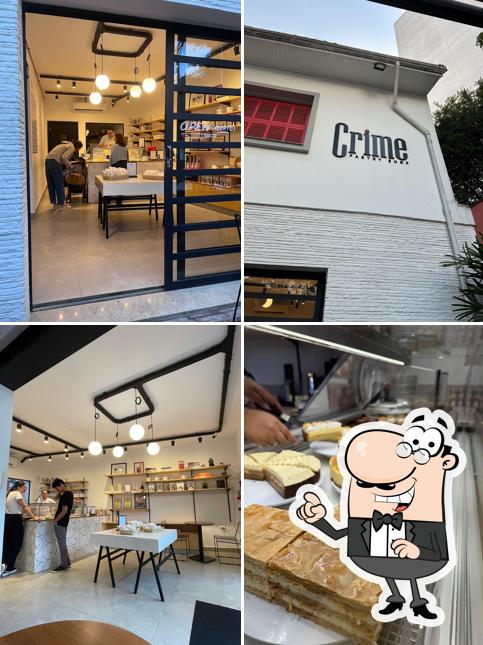 O interior do Crime Pastry Shop