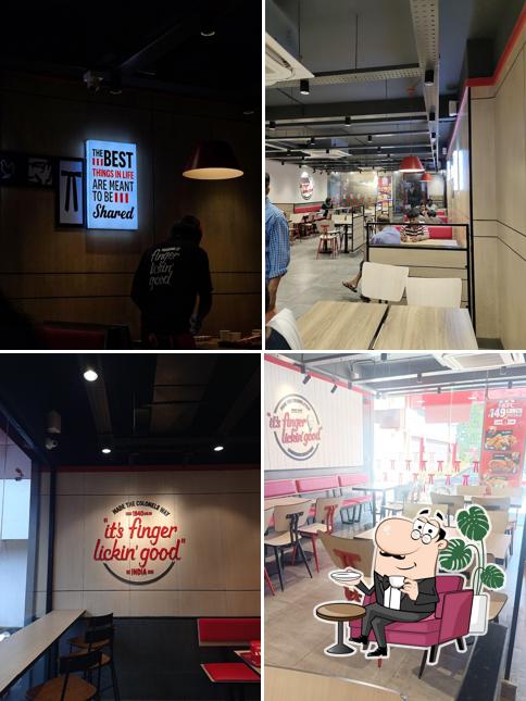 The interior of KFC