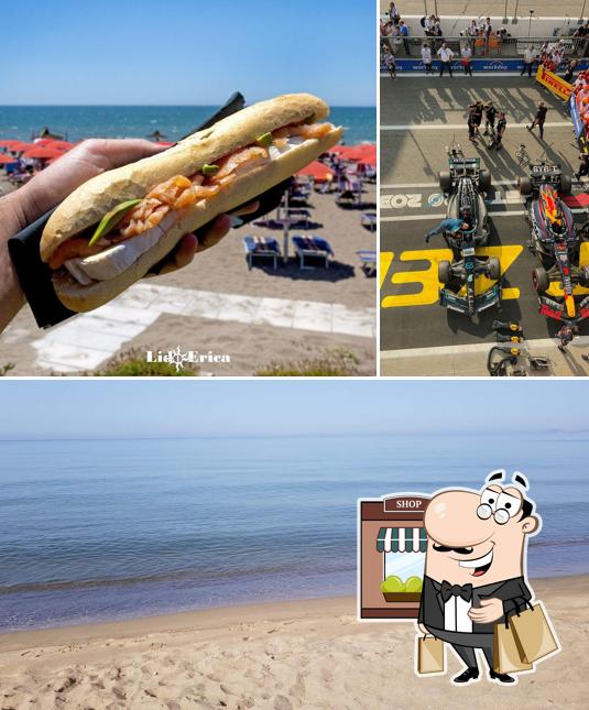 La immagine di esterno e cibo da Lido Erica