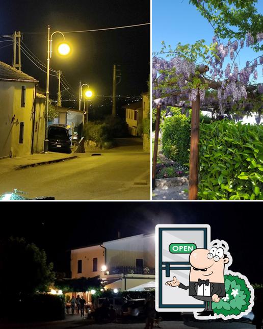 Goditi la vista dall'area esterna di Pizzeria La Pergola da Devis e Morgana