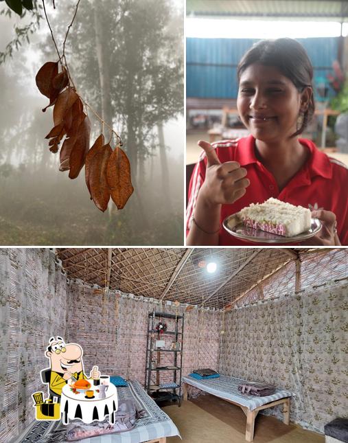 The photo of food and interior at Earth Eleven