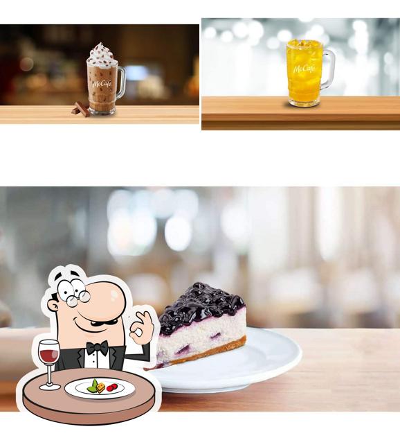 The restaurant's food and beverage
