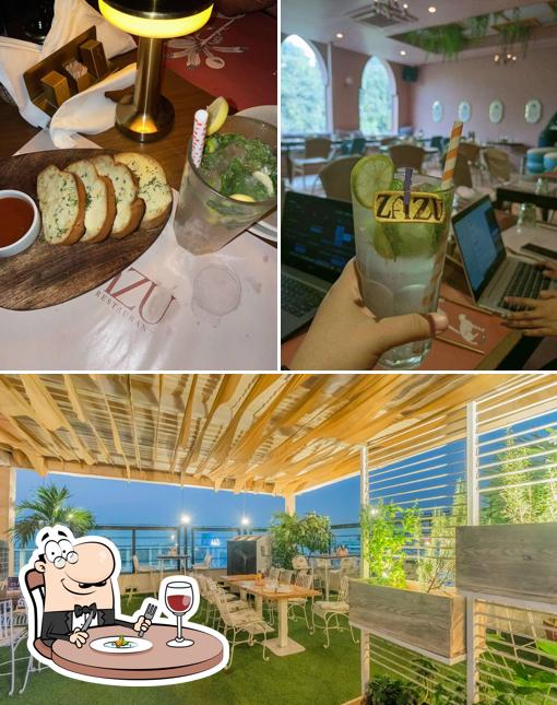 The image of ZAZU’s food and interior