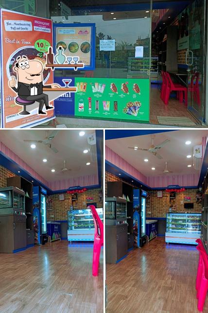 The interior of Monginis Cake Shop