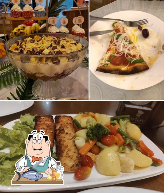 Salmão grelhado em Vorlino - Restaurante & Pizzaria