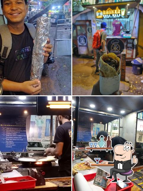 Banker Roll Wala Best Roll shop is distinguished by interior and food