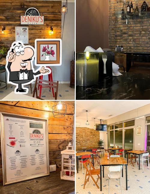 Gli interni di Deniku's Pizza