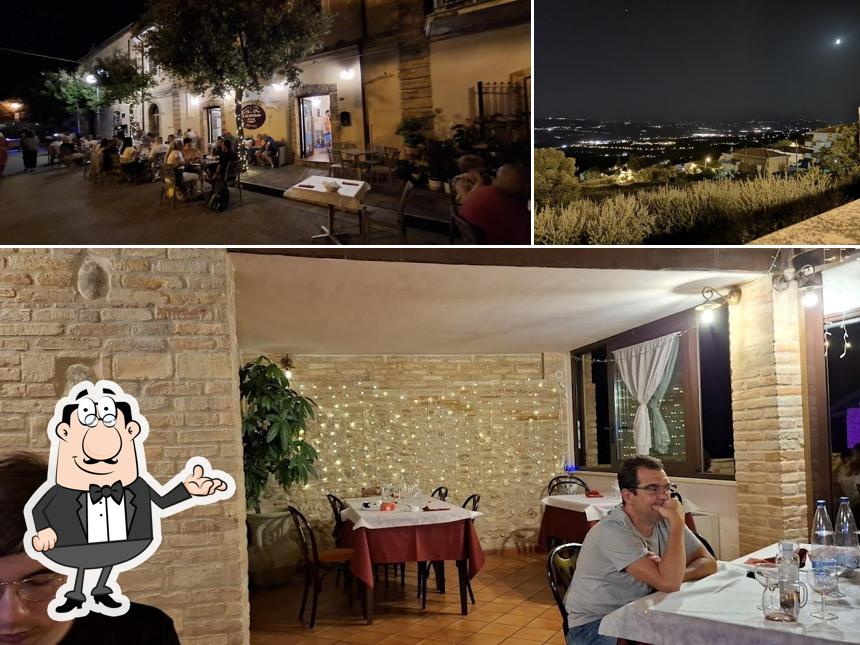 La interni e esterno del ristorante