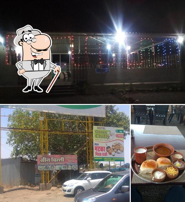 Hotel Green Chilly, Family Garden Restaurant is distinguished by exterior and interior