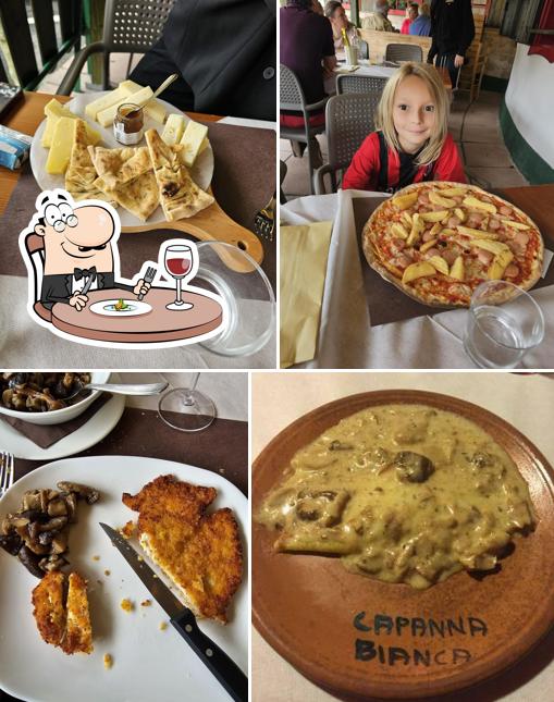 Platti al Pizzeria Ristorante Capanna Bianca