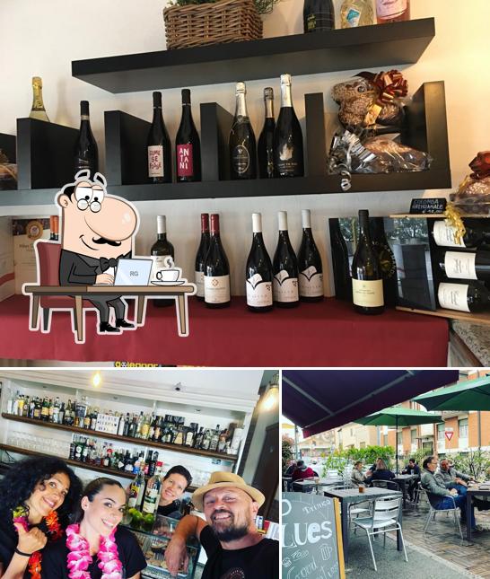 Gli interni di Vino Blues Wine Bar