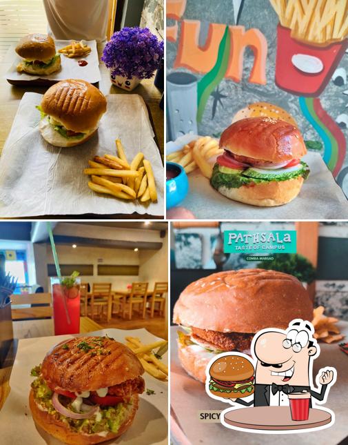 Get a burger at Pathsala Café Goa