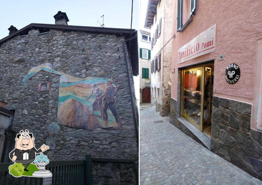 Gli esterni di Panificio Pomi -Taceno (lc)