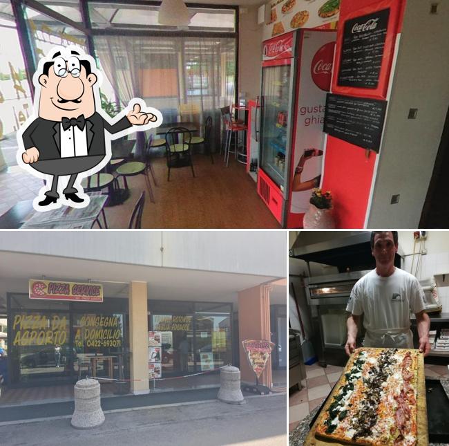 Gli interni di Pizza Service