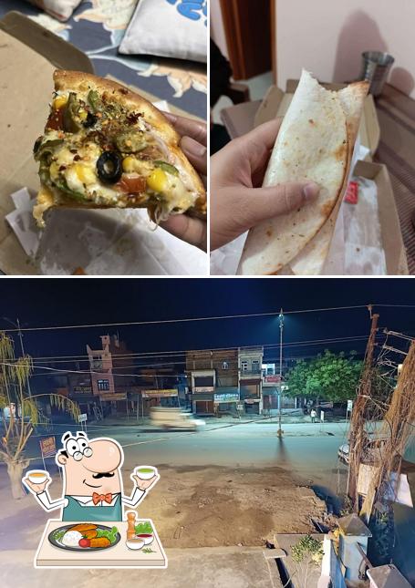 One oven is distinguished by food and exterior